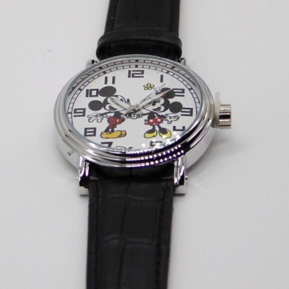 Disney Mickey and Minnie Mouse Men's Alloy Vintage Watch - Picture 4 of 12